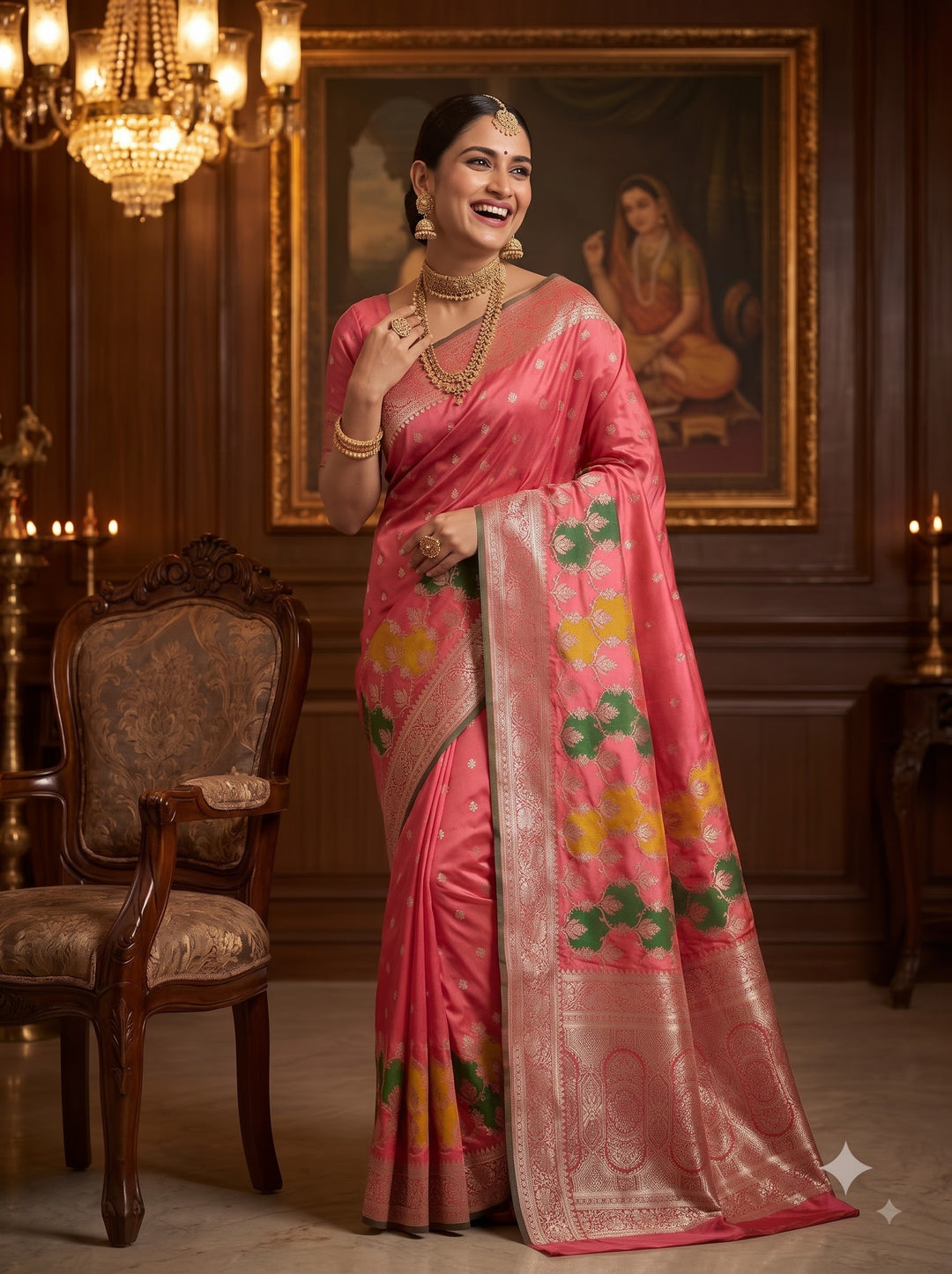 House of Grace Katan Silk Saree