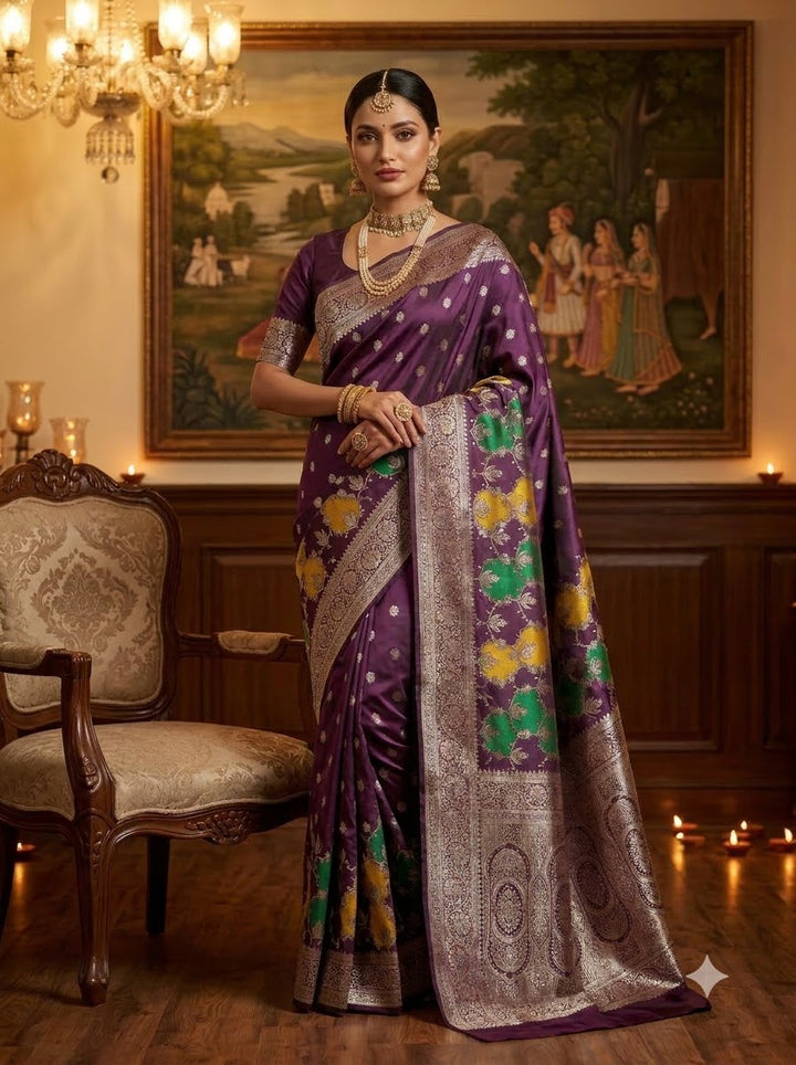 House of Grace Katan Silk Saree