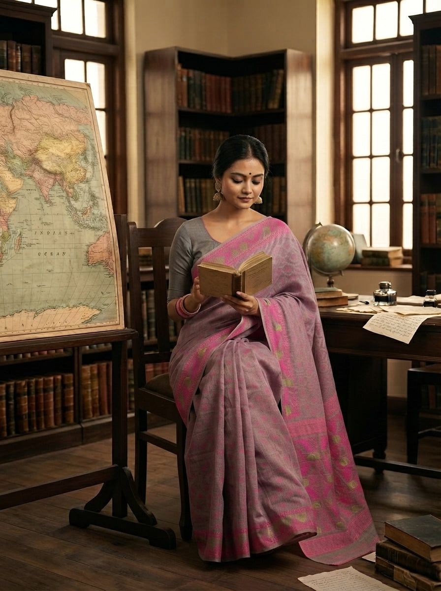 Swarnamayi Jamdani Saree