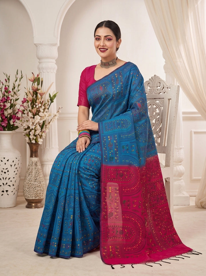Melody of Colors Cotton Silk Saree