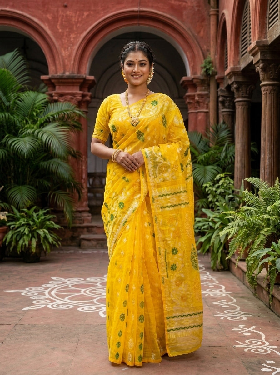 Divyashree Bengal Jamdani Saree