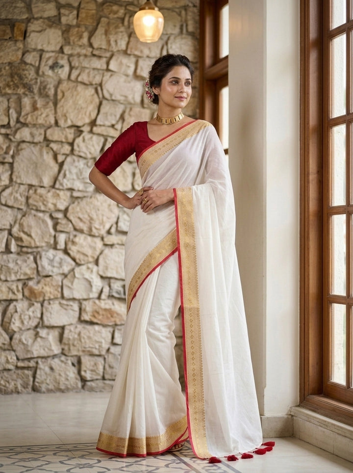 The Minimal Muse Mul Cotton Saree
