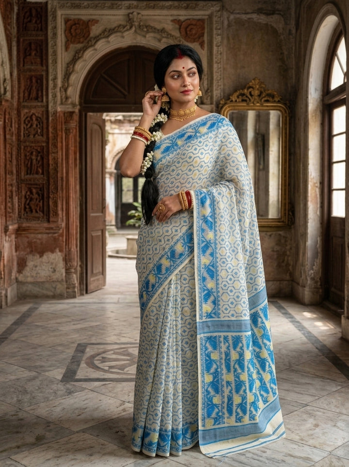 Swarnamayi Jamdani Saree