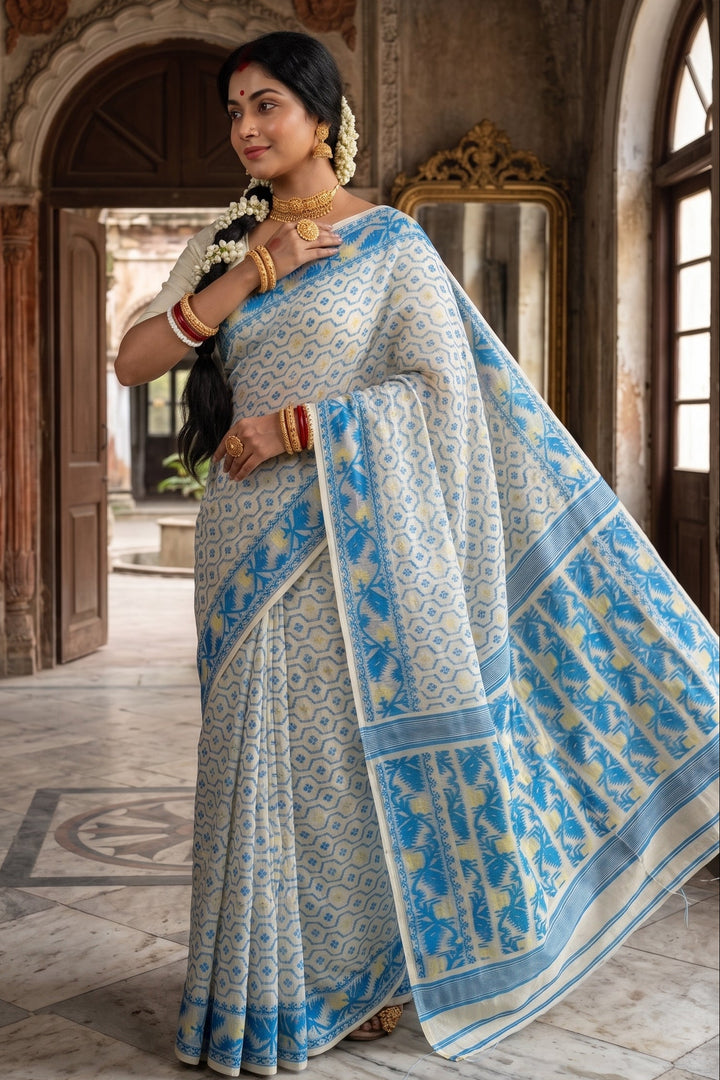 Swarnamayi Jamdani Saree