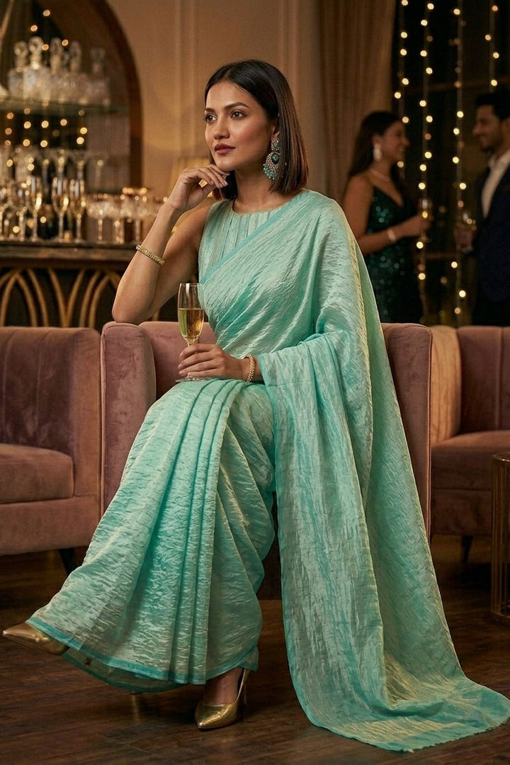 Starlight Sky Fancy Silk Saree