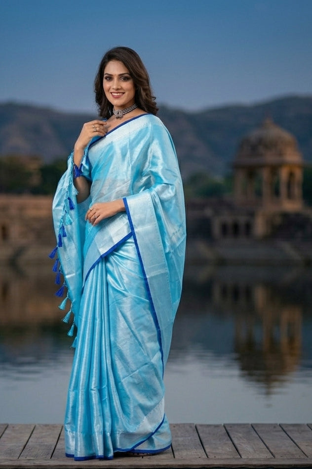 Srotaswini Tissue Cotton saree