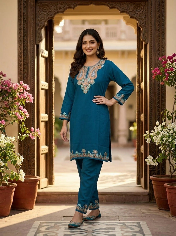 Heaven Like Kashmir - Special Kurti With Pant