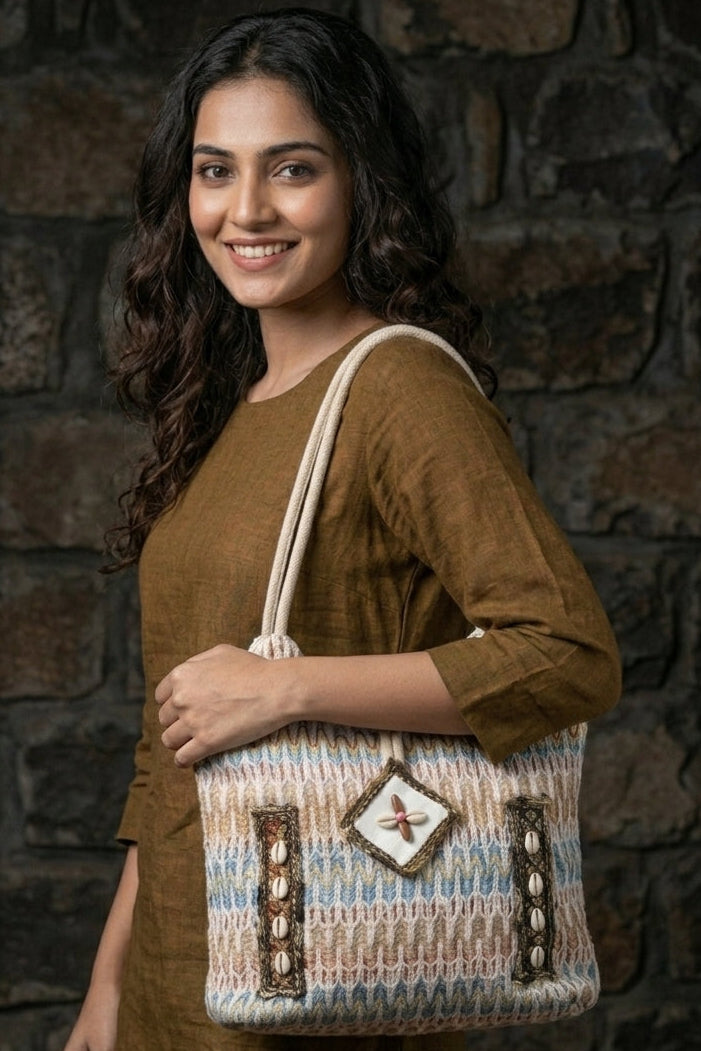 Ocean Kissed- Boho Tote Bag