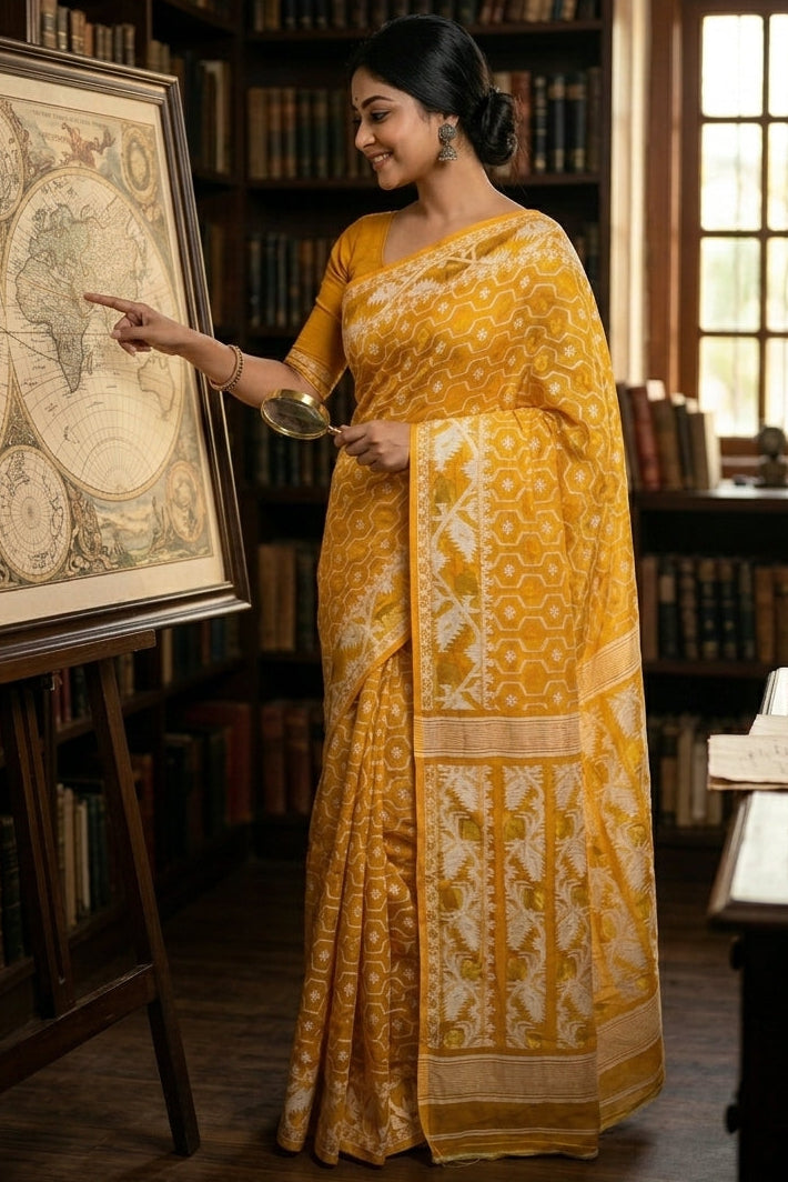 Swarnamayi Jamdani Saree