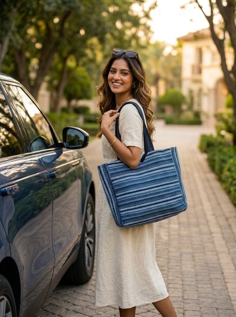 Woven Reverie – Handcrafted Tote Bag