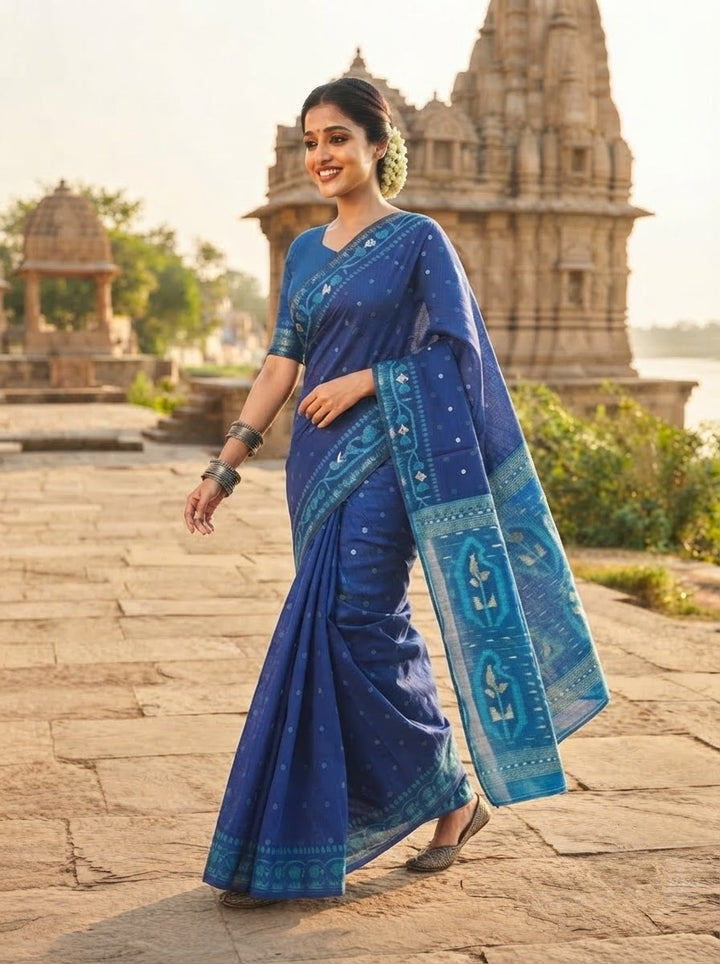 Nirob Prem Bengal Dhakai Jamdani Saree