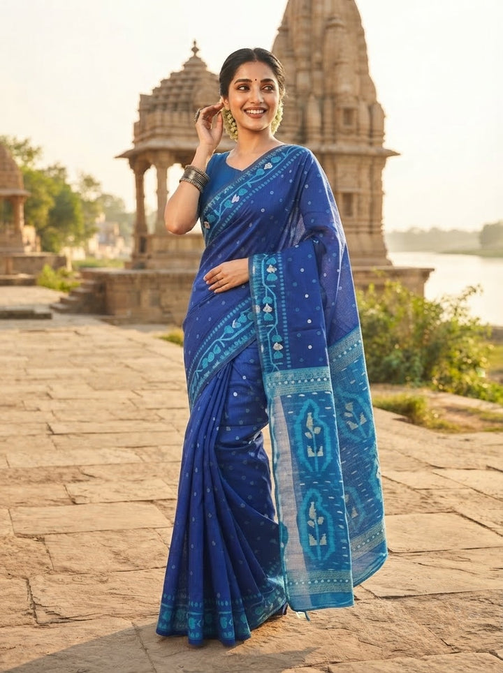 Nirob Prem Bengal Dhakai Jamdani Saree