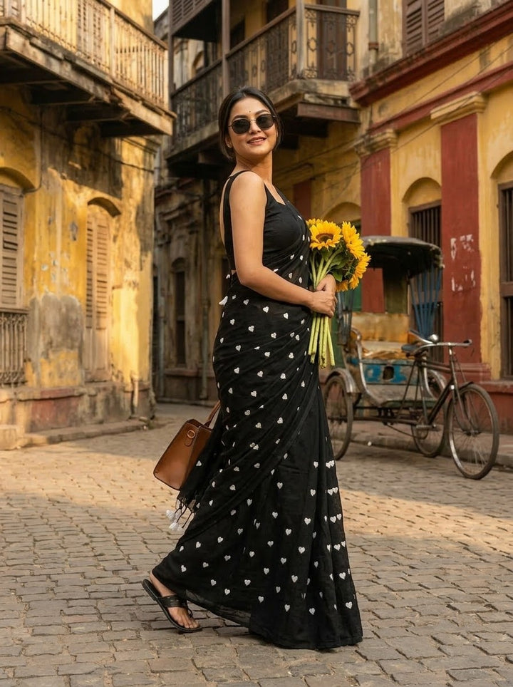 Endless Love – Khadi Cotton Embroidery Saree