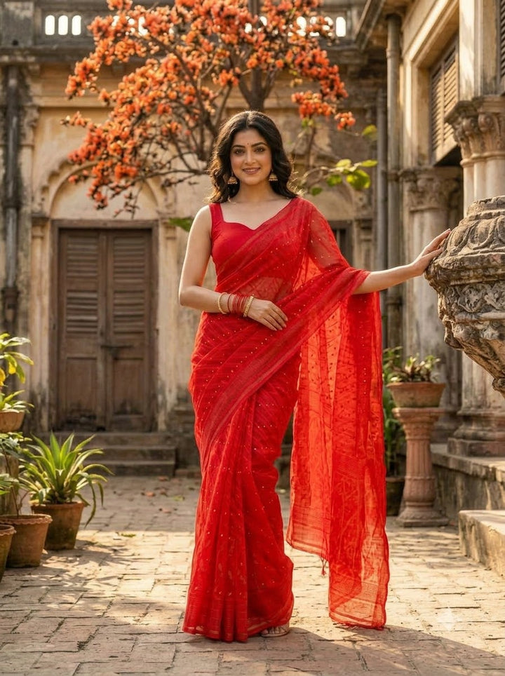 Mayabati (মায়াবতী )Bengal Jamdani Saree