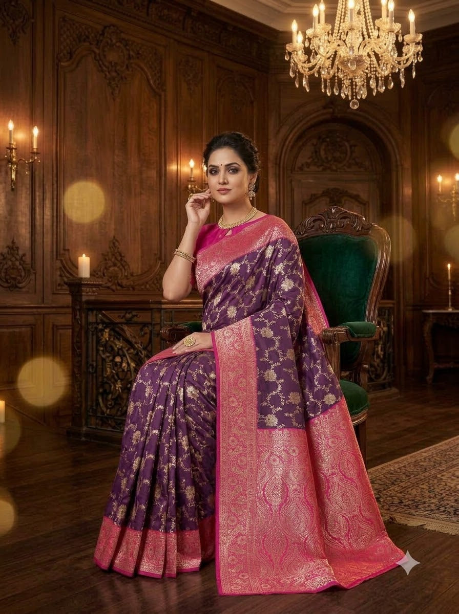 Rajvanshi Designer Banarasi Silk Saree