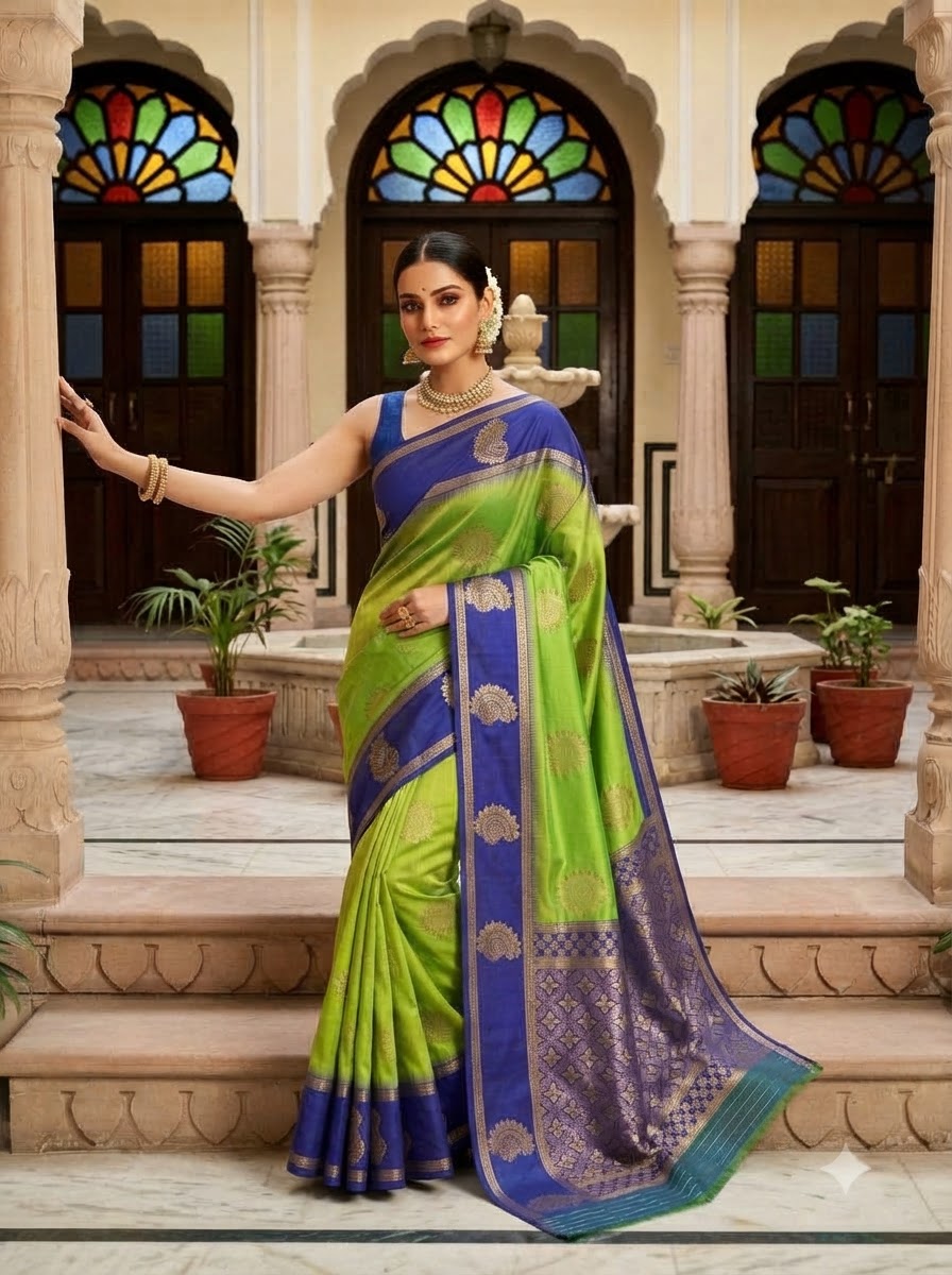 Vivienne Luxe Designer Banarasi Silk Saree