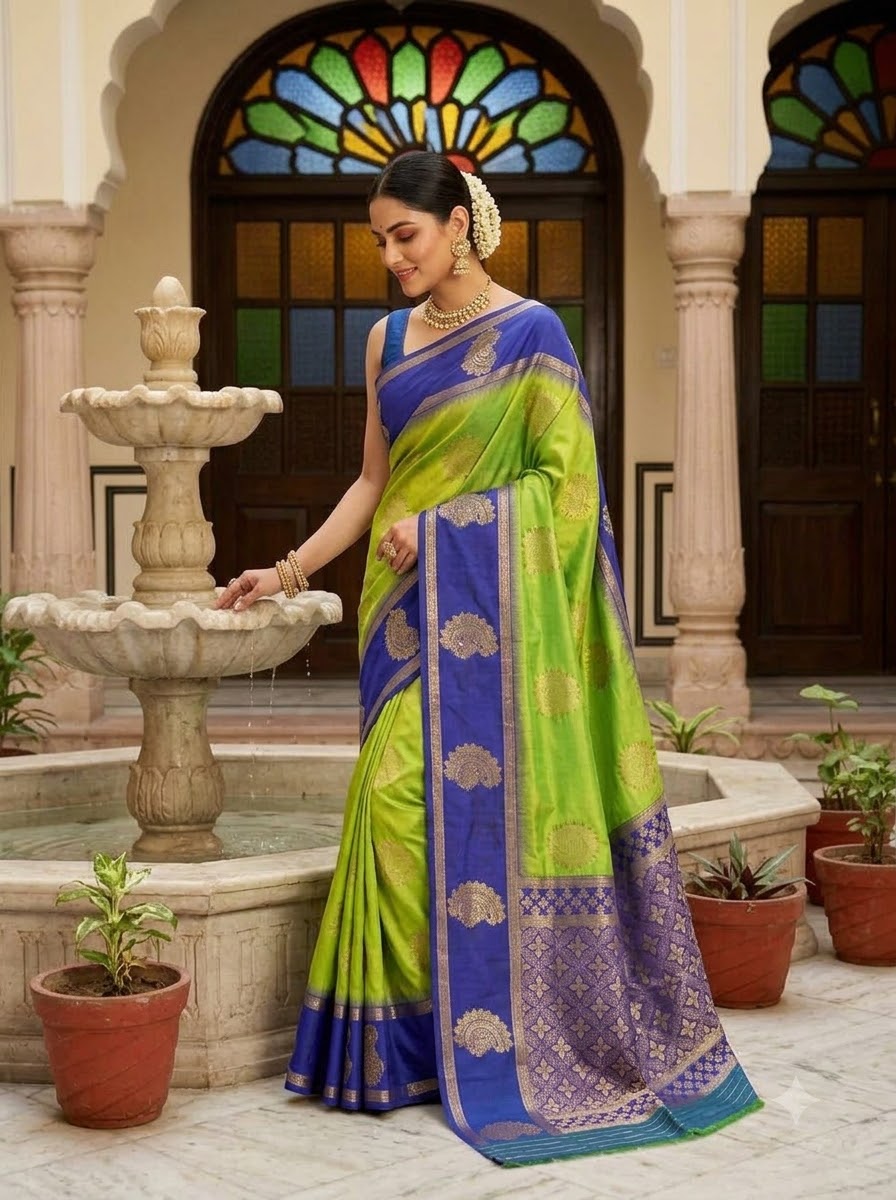 Vivienne Luxe Designer Banarasi Silk Saree