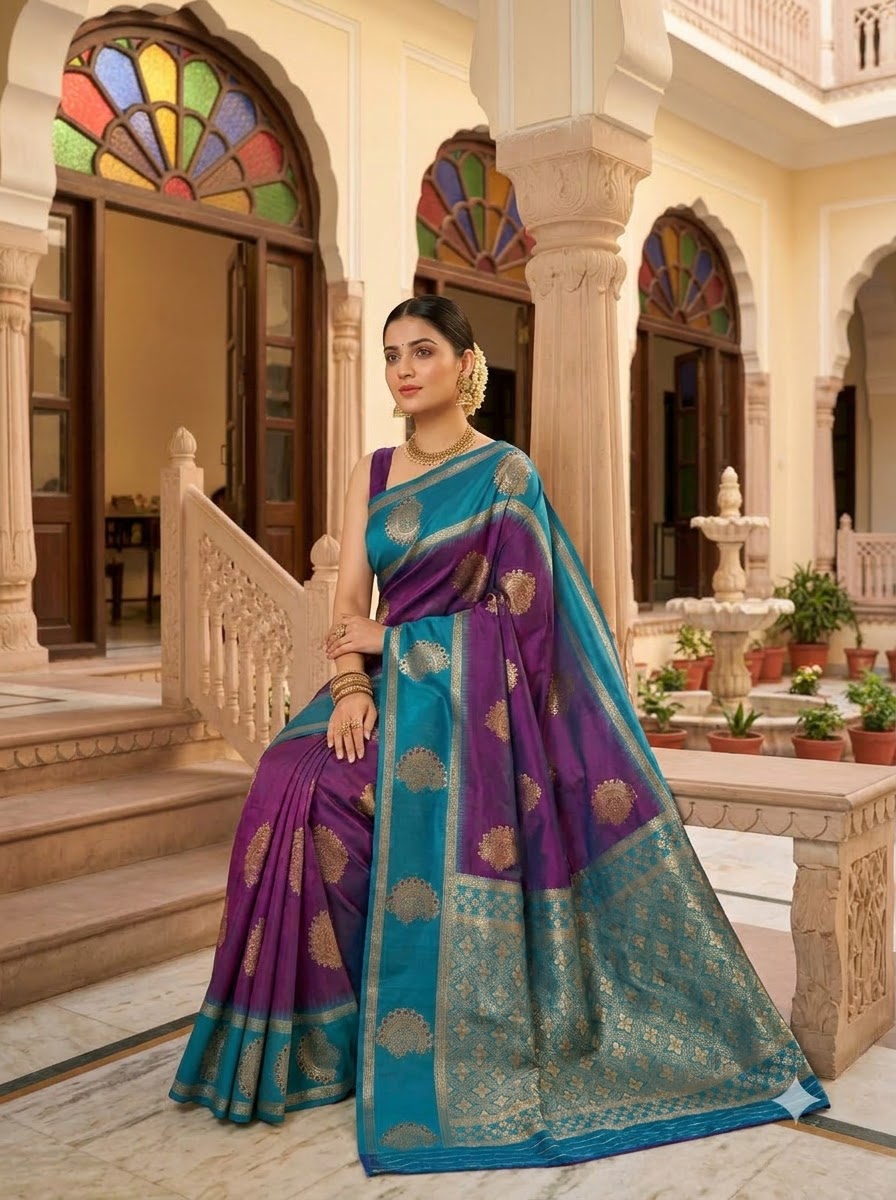 Vivienne Luxe Designer Banarasi Silk Saree