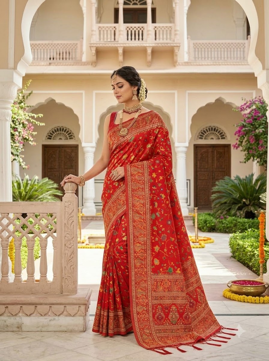 Royal Heirloom Pashmina Silk Saree