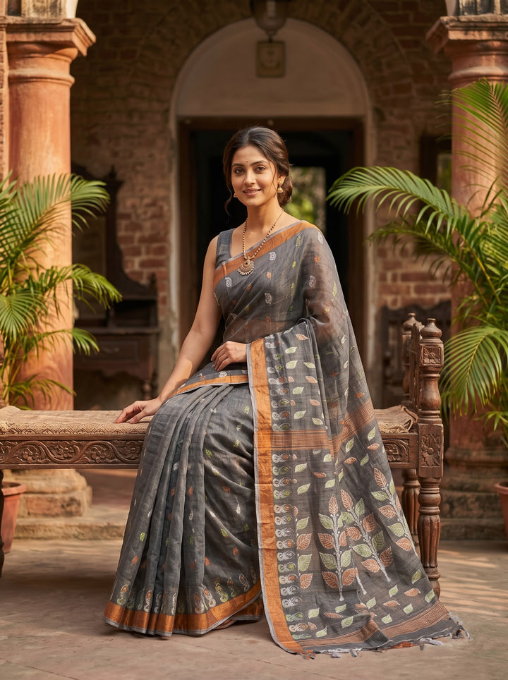 Patrachhaya - Khadi  Cotton Saree