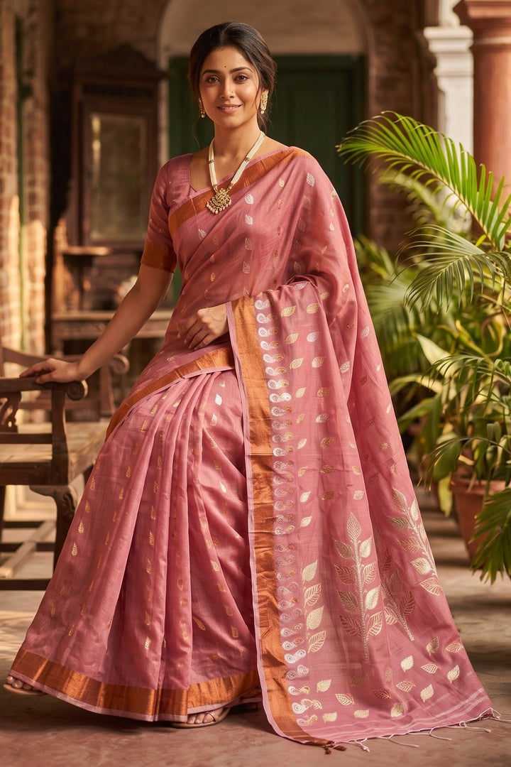 Patrachhaya - Khadi  Cotton Saree