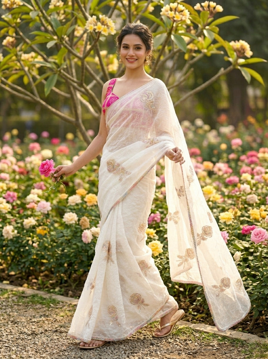 Unwritten Poem Crush Silk Saree