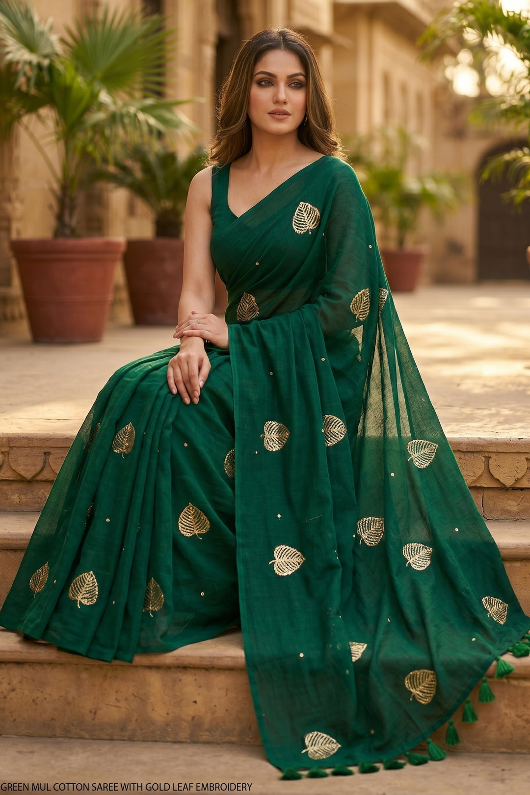 Bosonto Bilash Mul Cotton Saree