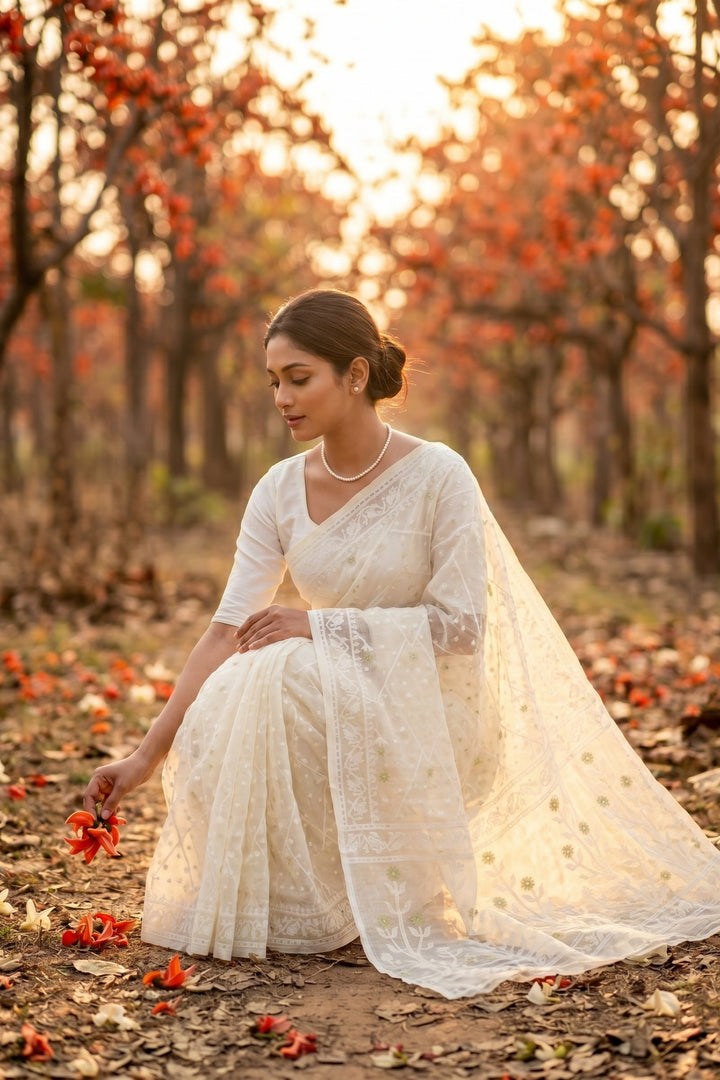 Chandraboli Jamdani Saree