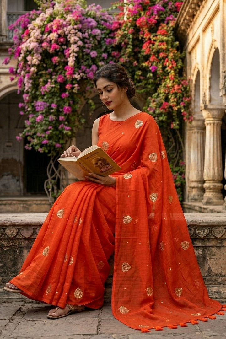 Bosonto Bilash Mul Cotton Saree