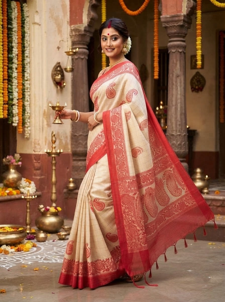 Sucharita -Semi Tussar Silk Saree