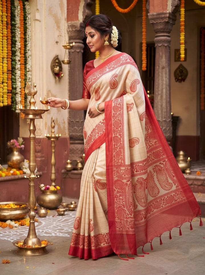 Sucharita -Semi Tussar Silk Saree