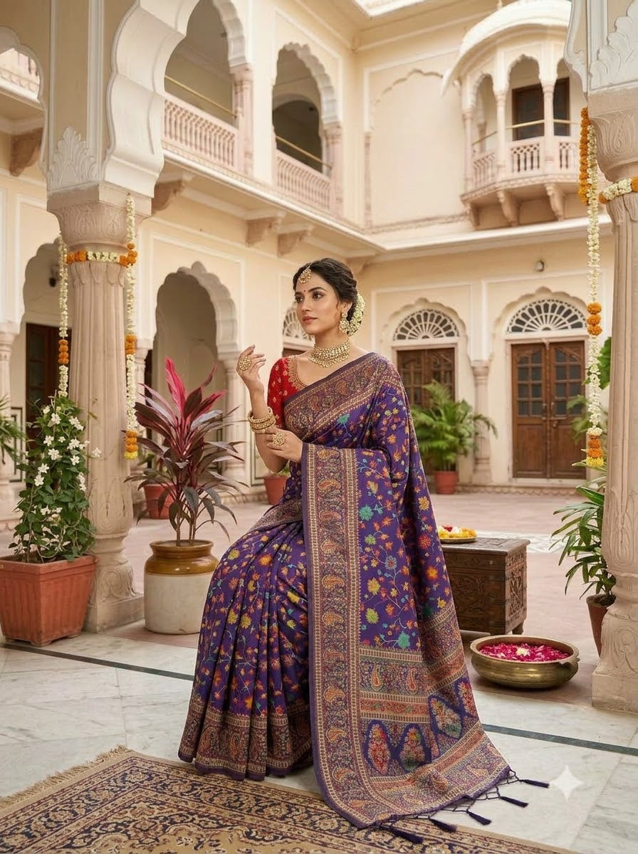 Royal Heirloom Pashmina Silk Saree