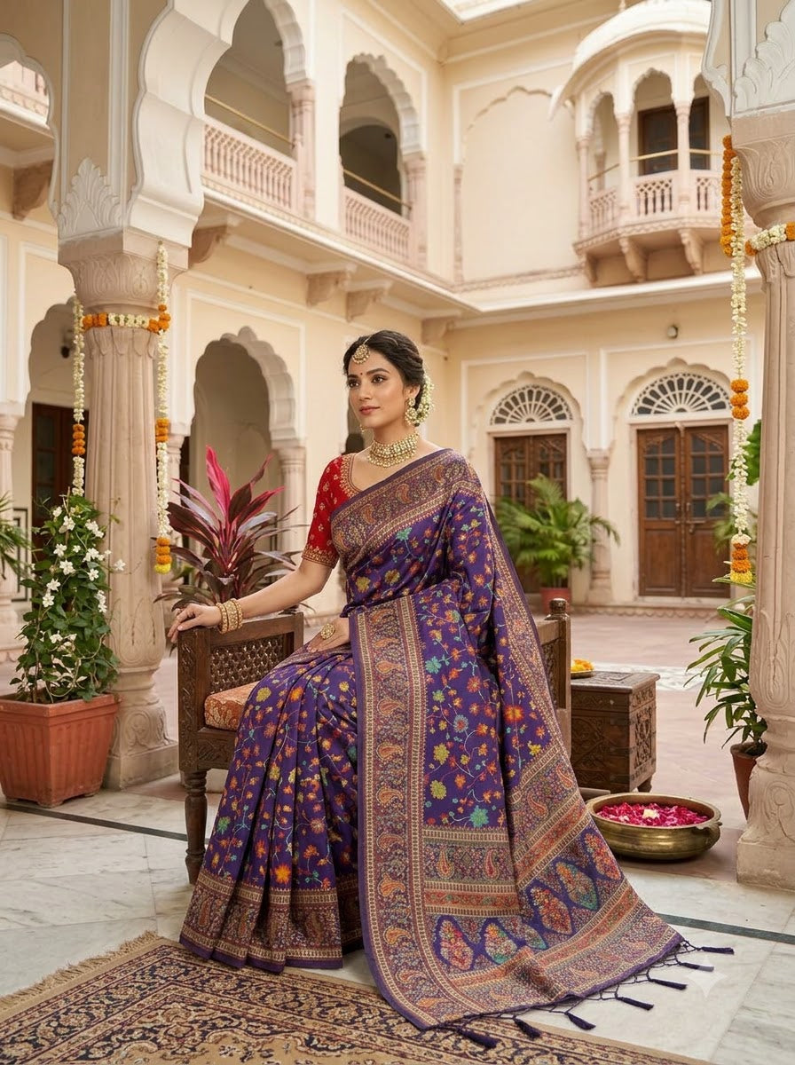 Royal Heirloom Pashmina Silk Saree