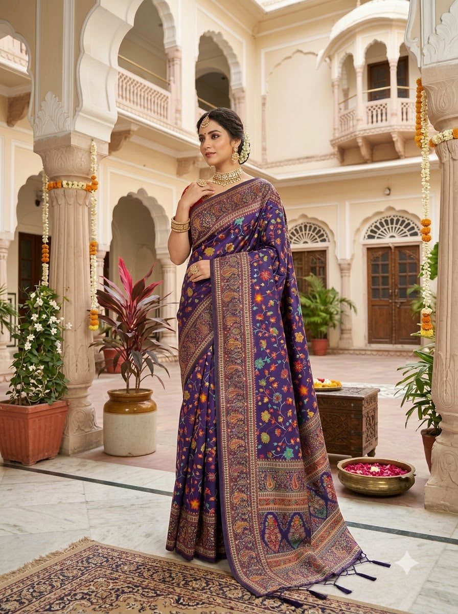 Royal Heirloom Pashmina Silk Saree