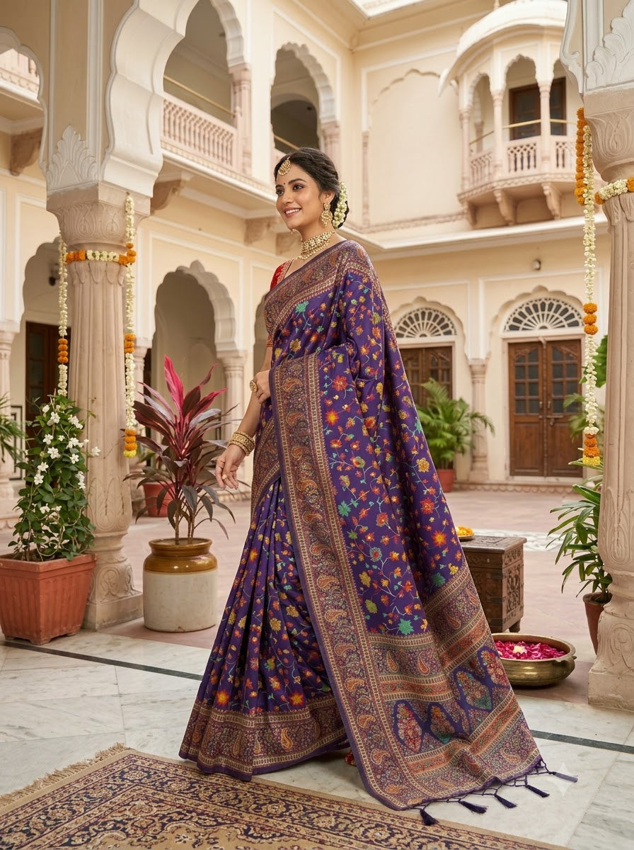 Royal Heirloom Pashmina Silk Saree