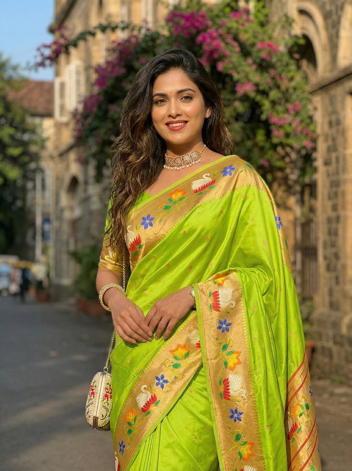 Mumbai Mood Sarees(Paithani Silk)