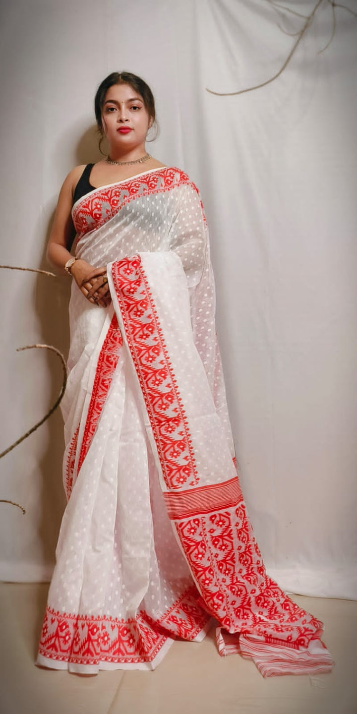 Dhakai Jamdani Saree