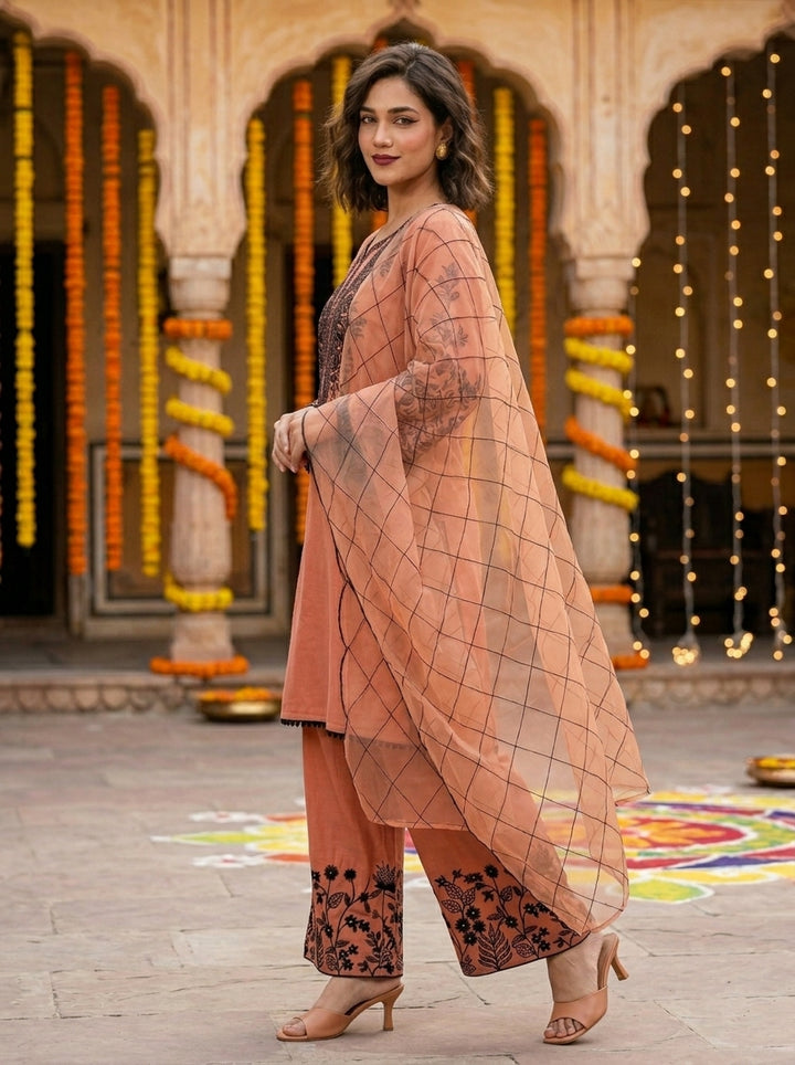 The Pastel Edit Partywear Kurti Set