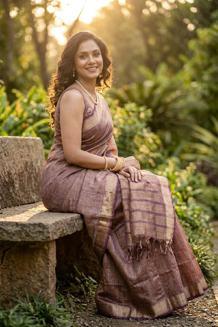 Pampering The Tissue Silk Saree