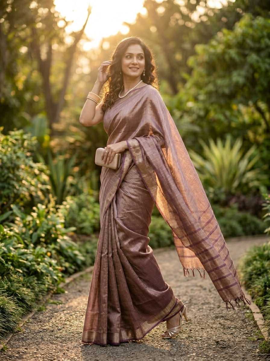 Pampering The Tissue Silk Saree
