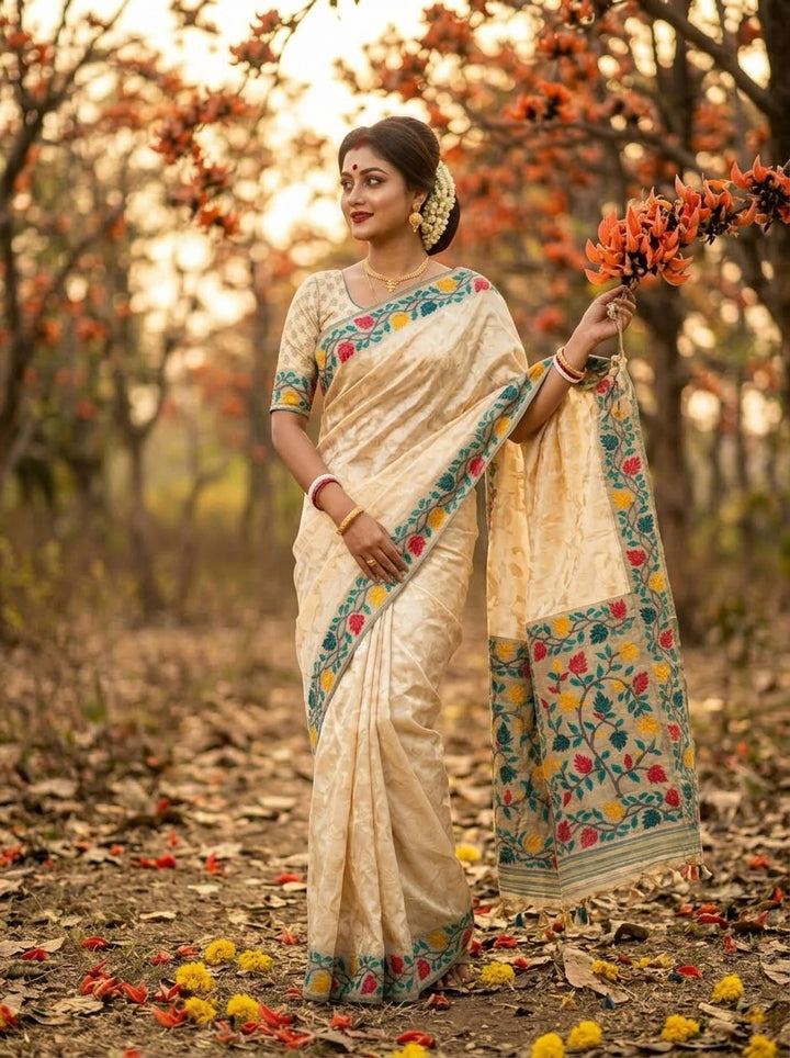 Rongoboti (রঙ্গবতী) Cotton Silk Saree