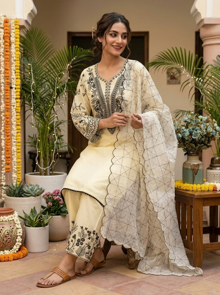 The Pastel Edit Partywear Kurti Set