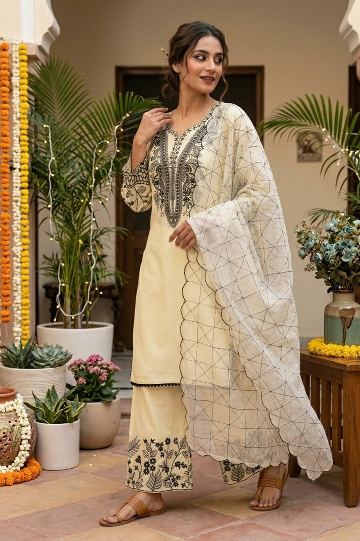 The Pastel Edit Partywear Kurti Set