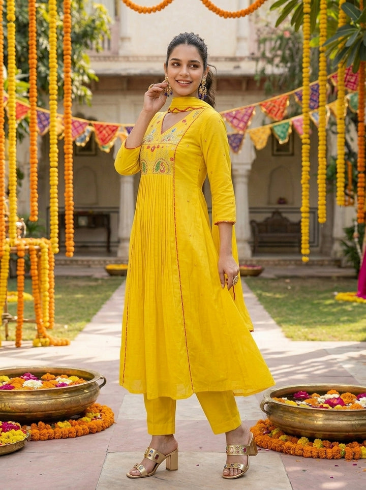 The Wavelet Cotton Kurti Set
