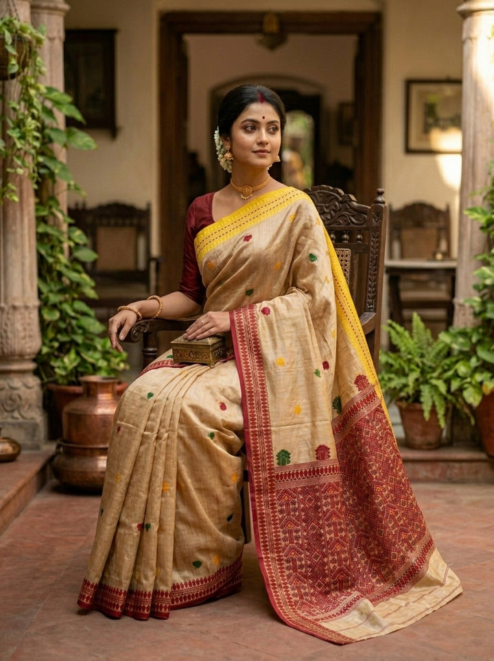 Style & Feel Gachi Tussar Saree