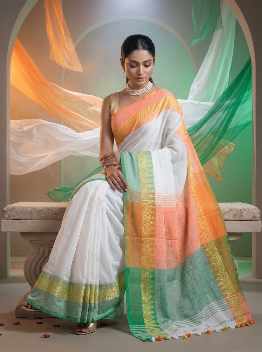 Independence Day Saree ( I Love My India)