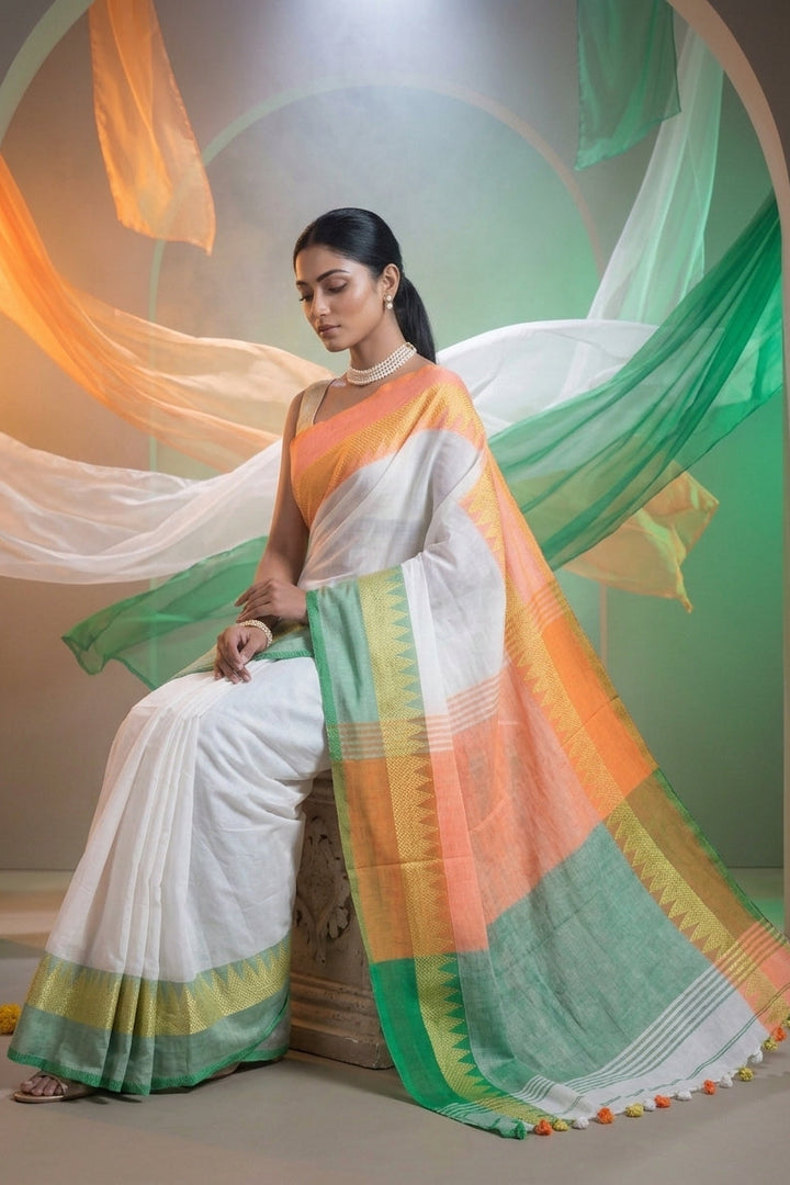 Independence Day Saree ( I Love My India)