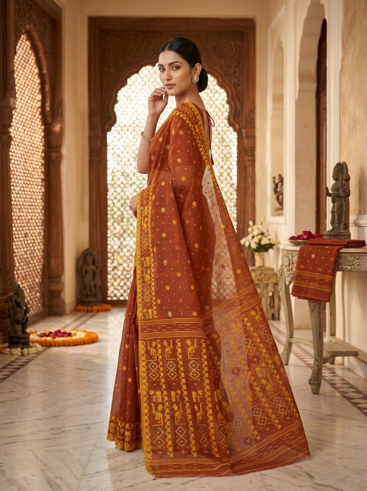Moonloom Bengal Jamdani Saree