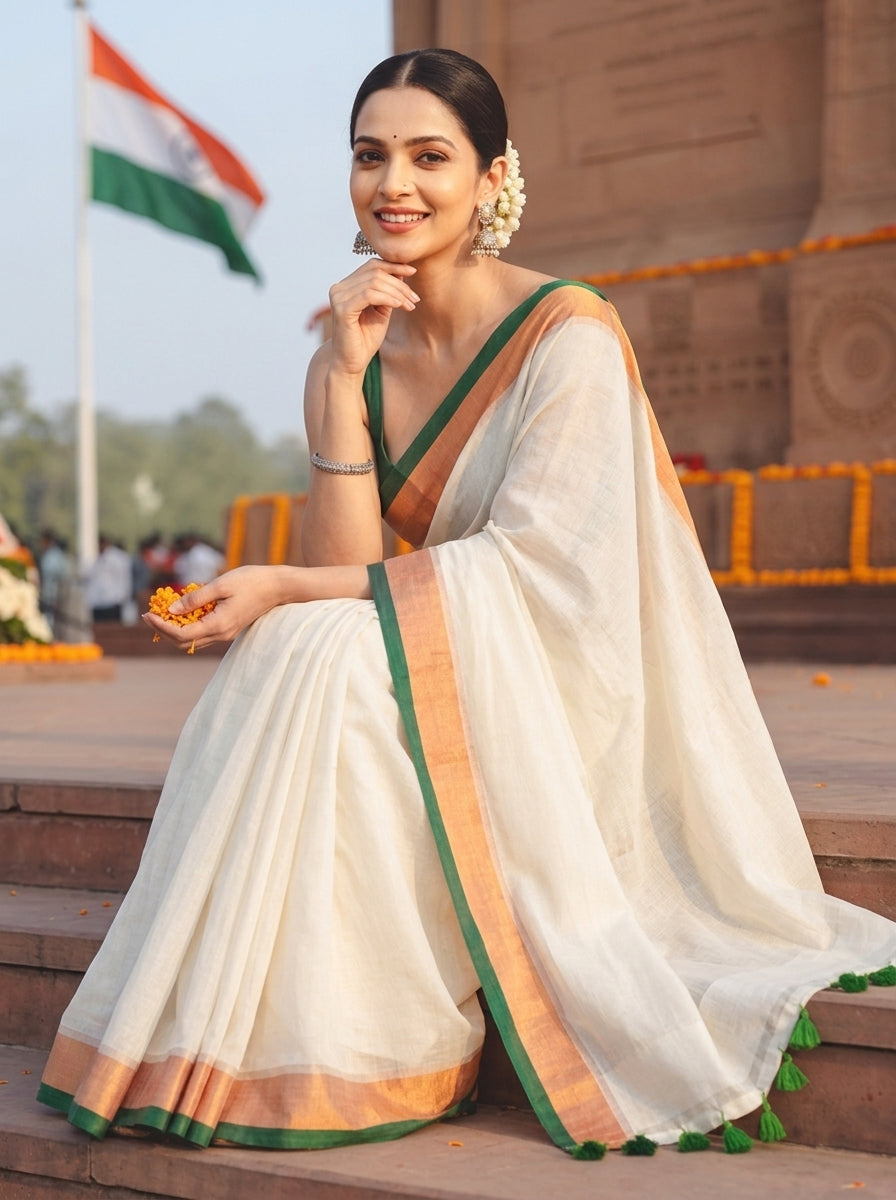 Swarnabhoomi Mul Cotton Saree