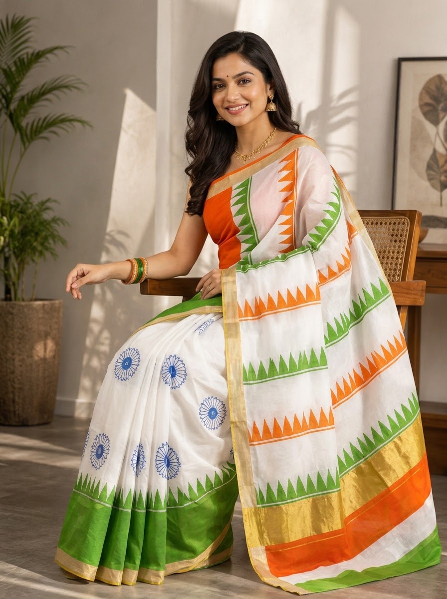 Vande Vastram Soft Kerala Cotton Saree